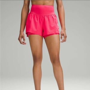 Lululemon Nulux Road to Trail High-Rise Short 4"/ Lip Gloss